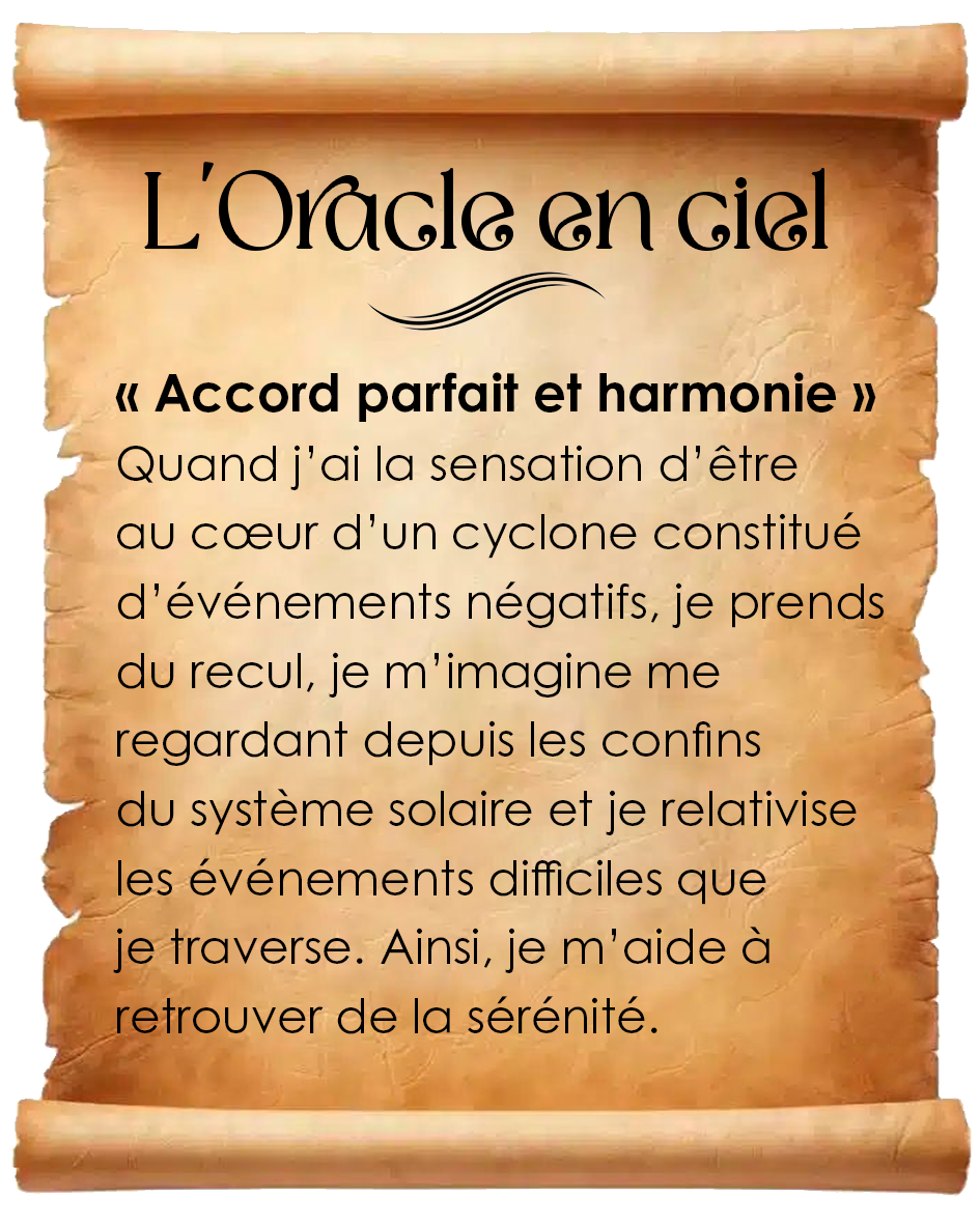 Badge "Accord parfait et harmonie" - Collection "L'Oracle en ciel"