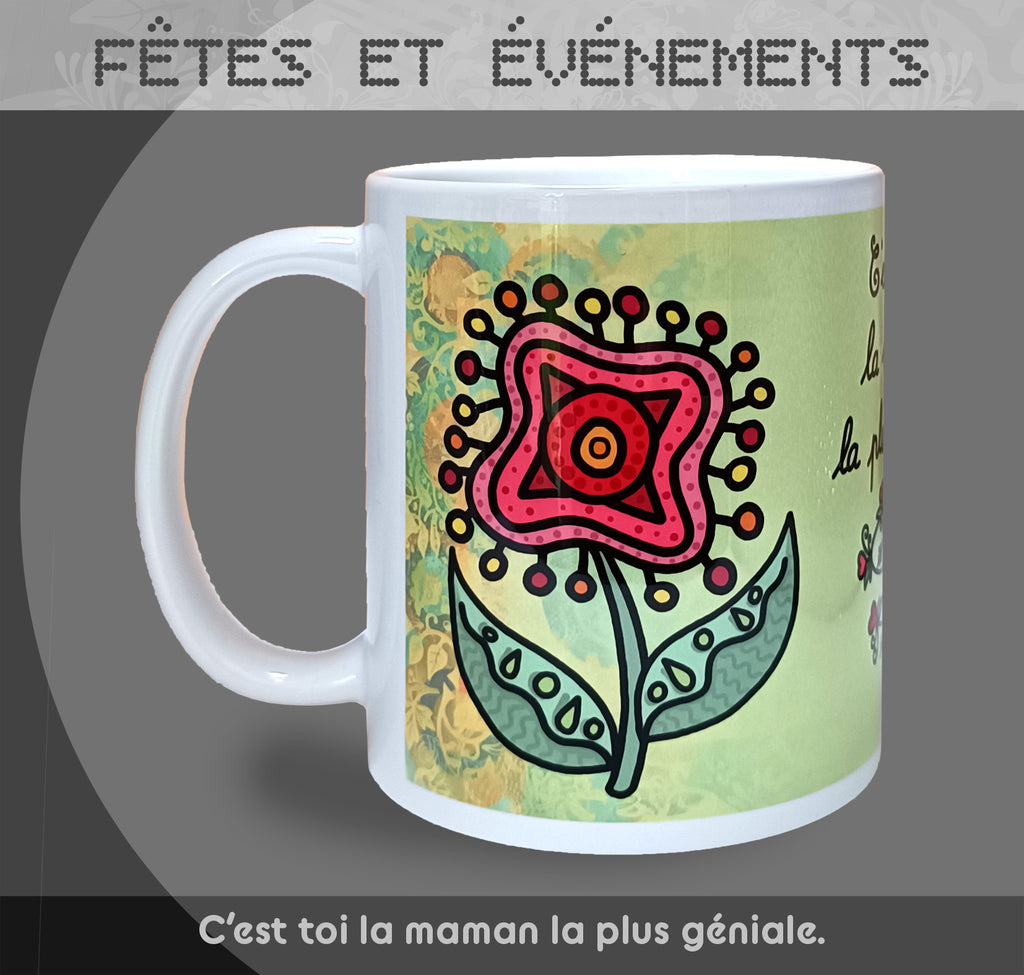 Mug "Fête des mères" - Vert - Collection "Fêtes et événements"