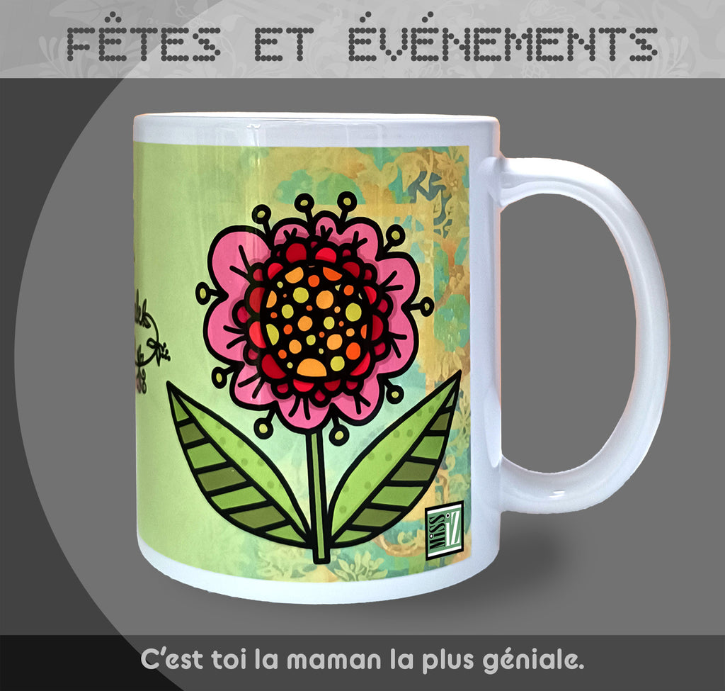 Mug "Fête des mères" - Vert - Collection "Fêtes et événements"