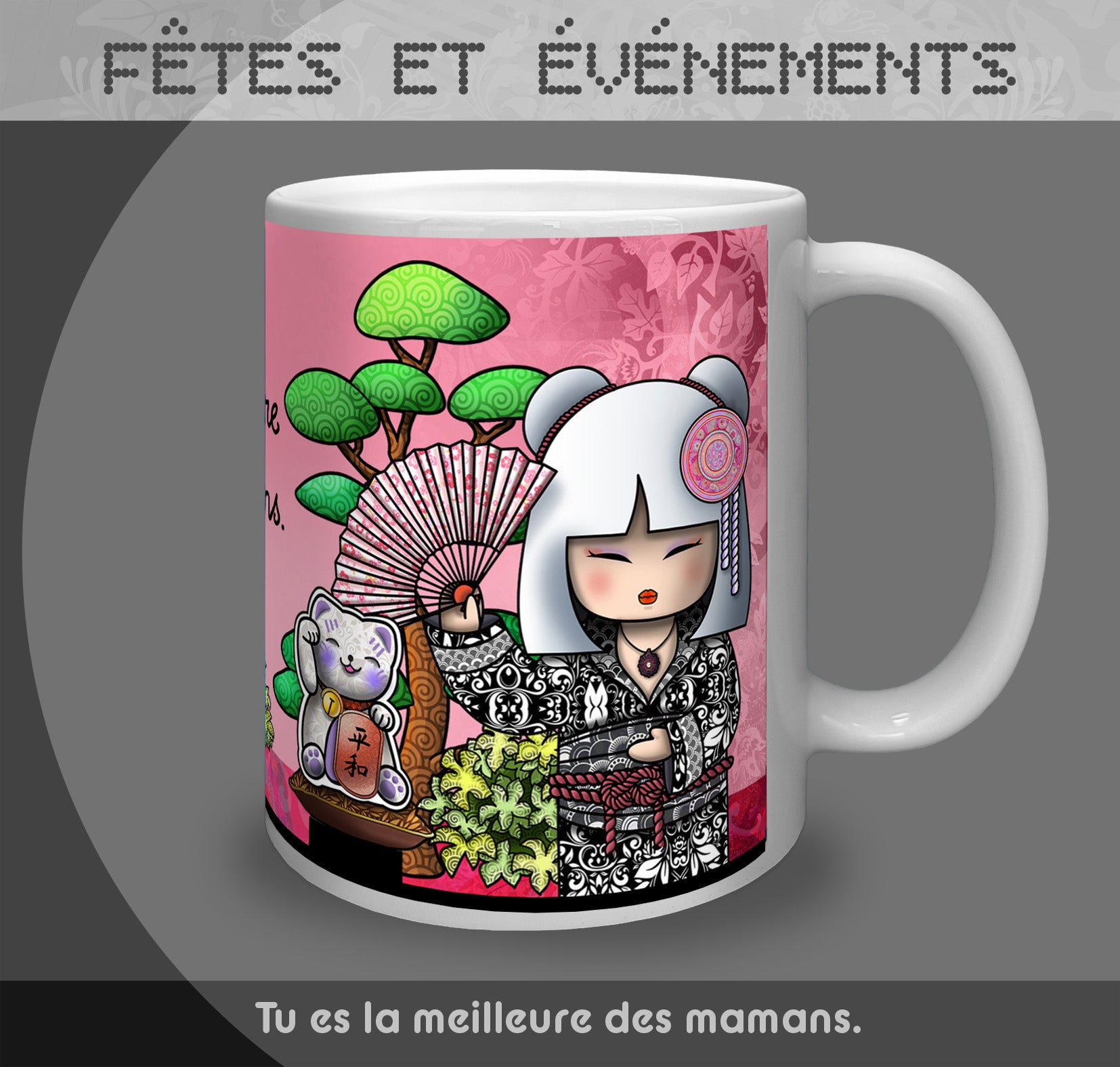 Mug "Fête des mères" - World Charming Dolls - Collection "Fêtes et événements"