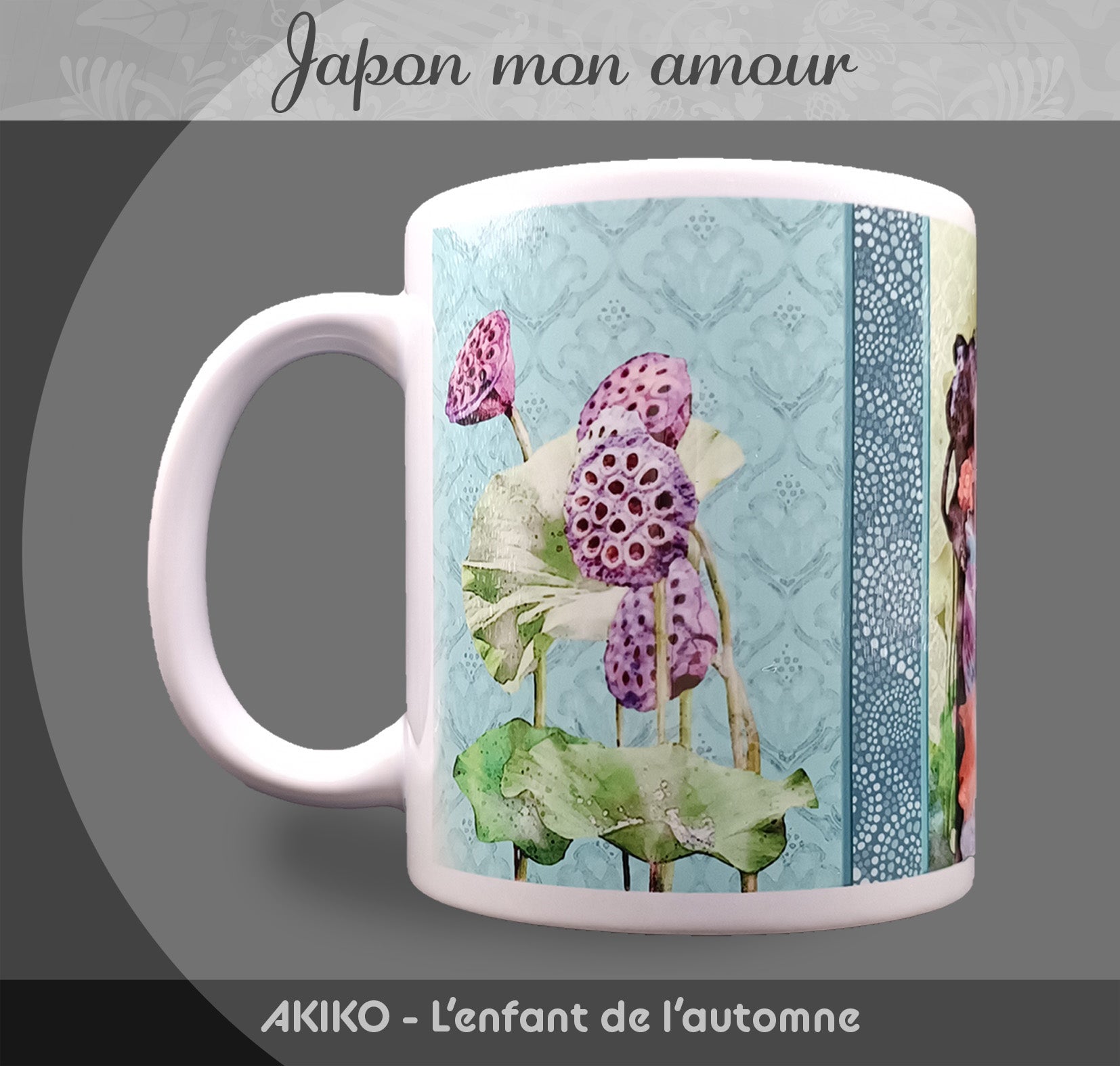 Mug "Akiko" (Enfant de l'automne) - Collection "Japon mon amour"