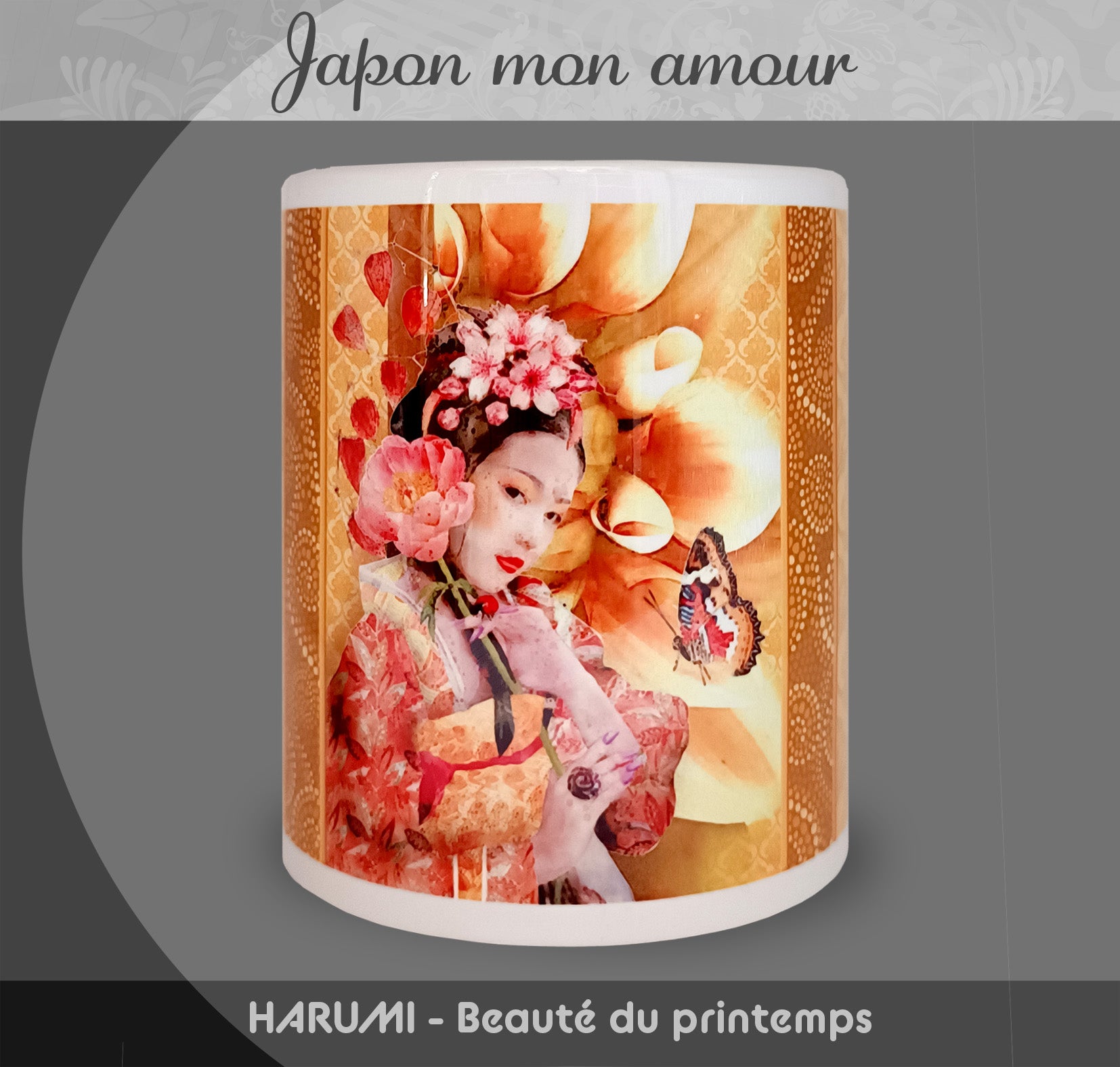 Mug "Harumi" (Beauté du printemps) - Collection "Japon mon amour"