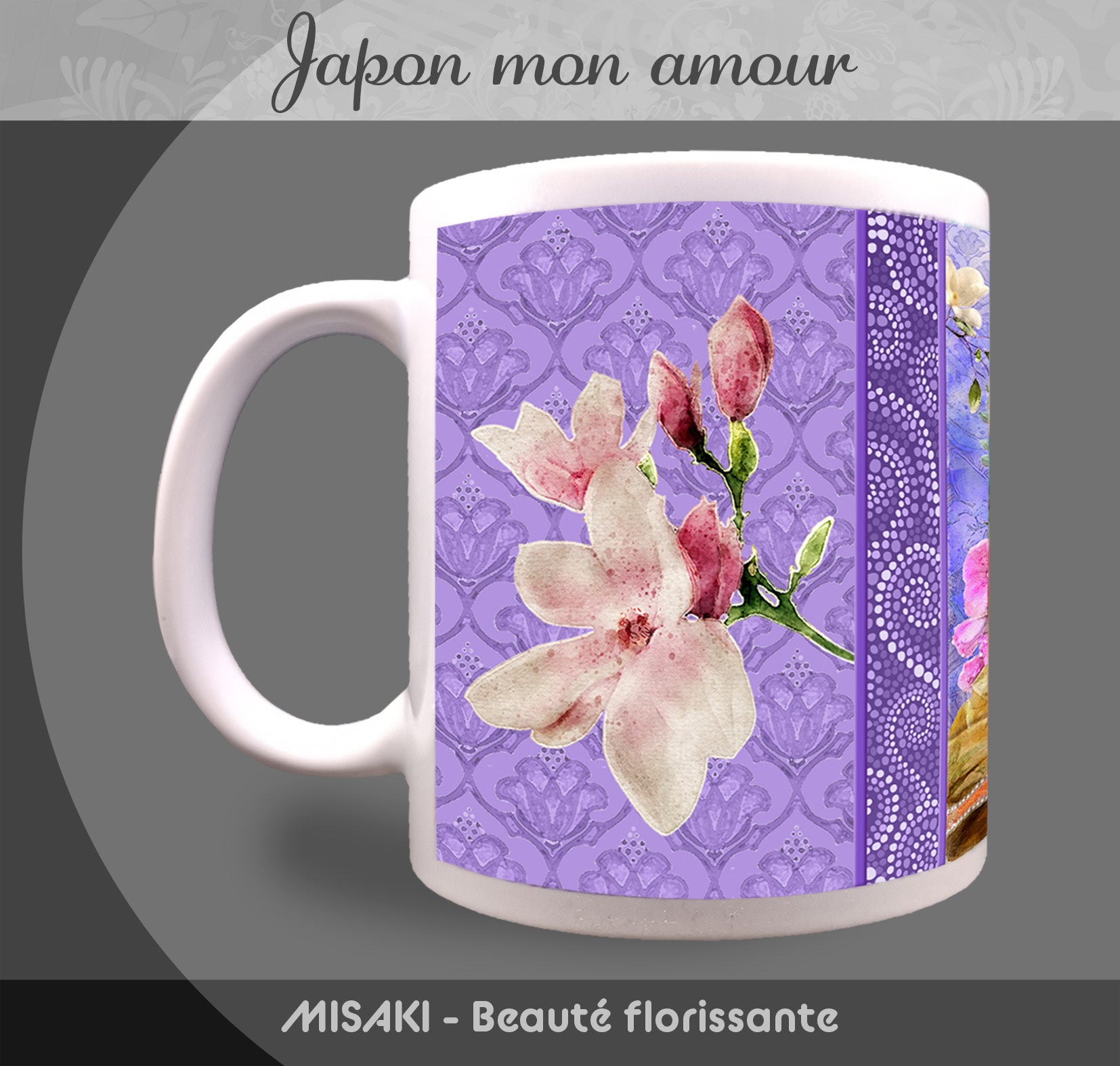 Mug "Misaki" (Beauté florissante) - Collection "Japon mon amour"