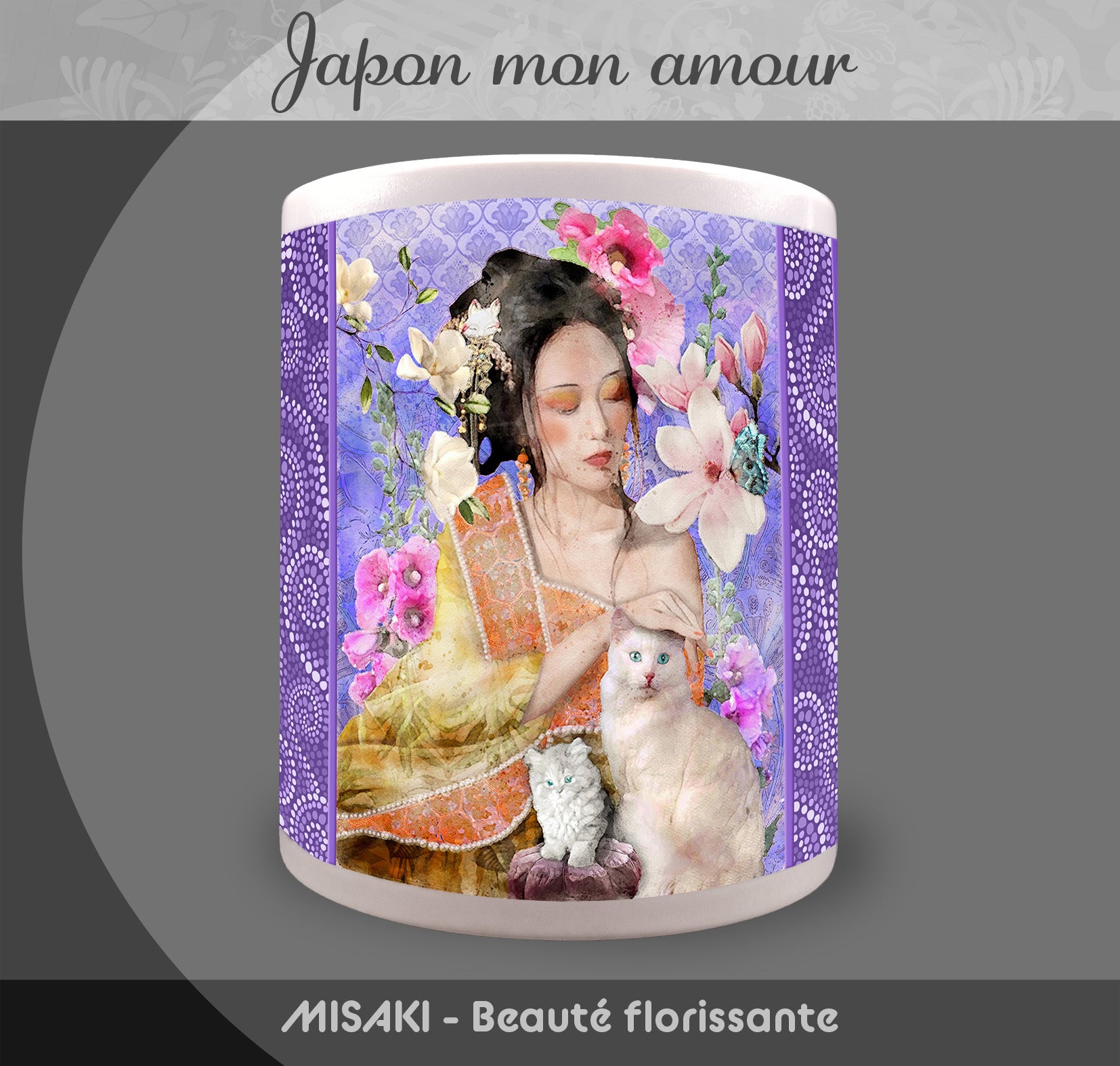 Mug "Misaki" (Beauté florissante) - Collection "Japon mon amour"