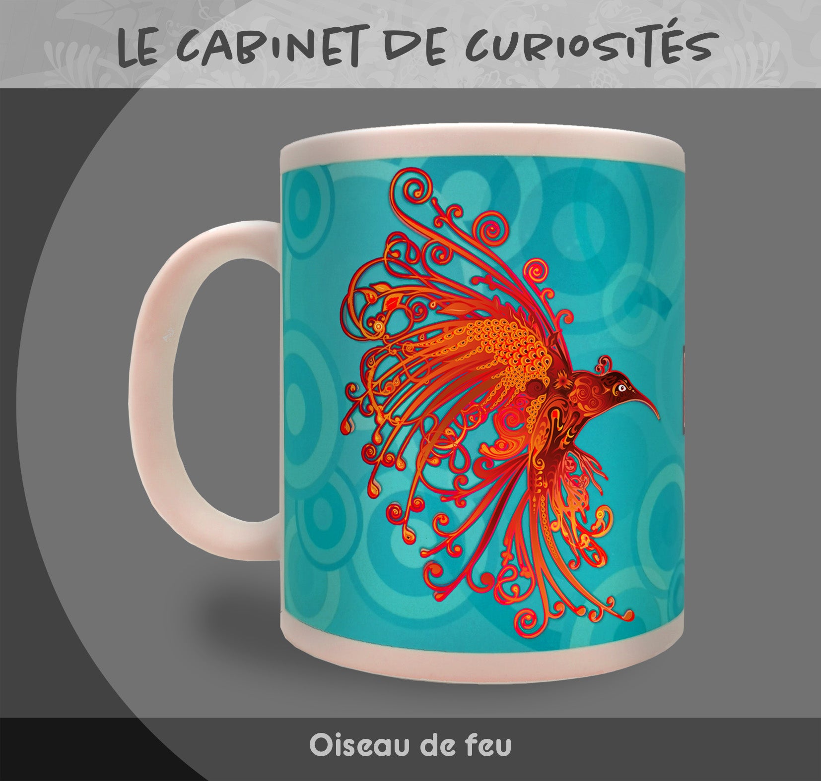 Mug "Oiseau de feu" - Collection "Le cabinet de curiosités"