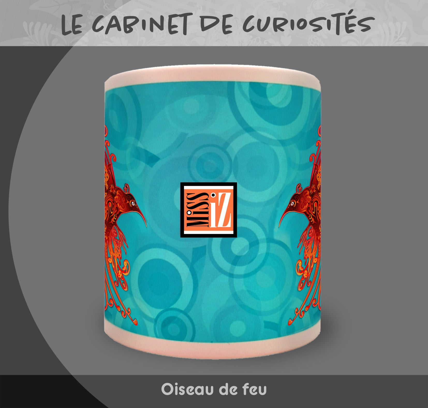 Mug "Oiseau de feu" - Collection "Le cabinet de curiosités"