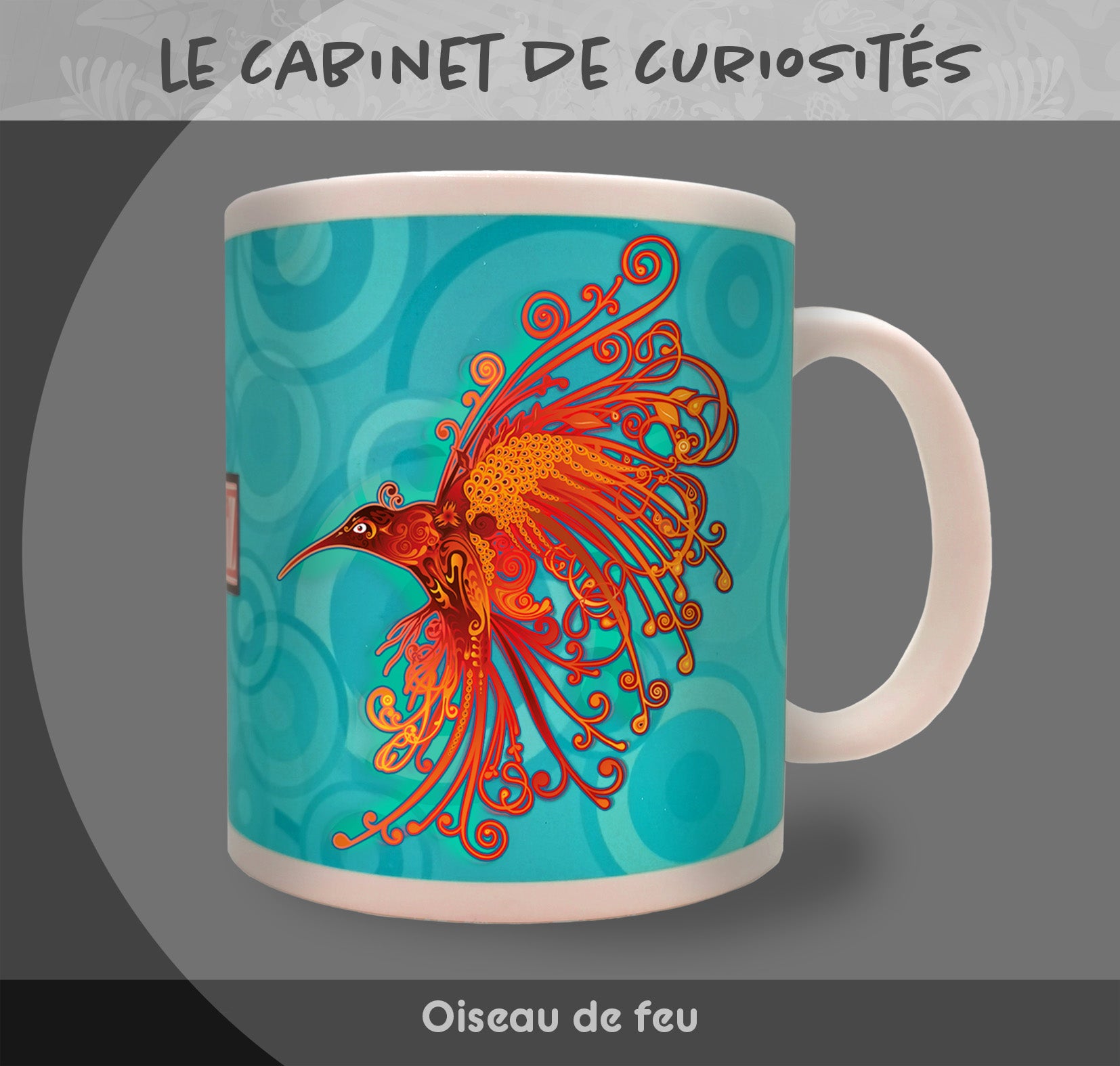 Mug "Oiseau de feu" - Collection "Le cabinet de curiosités"