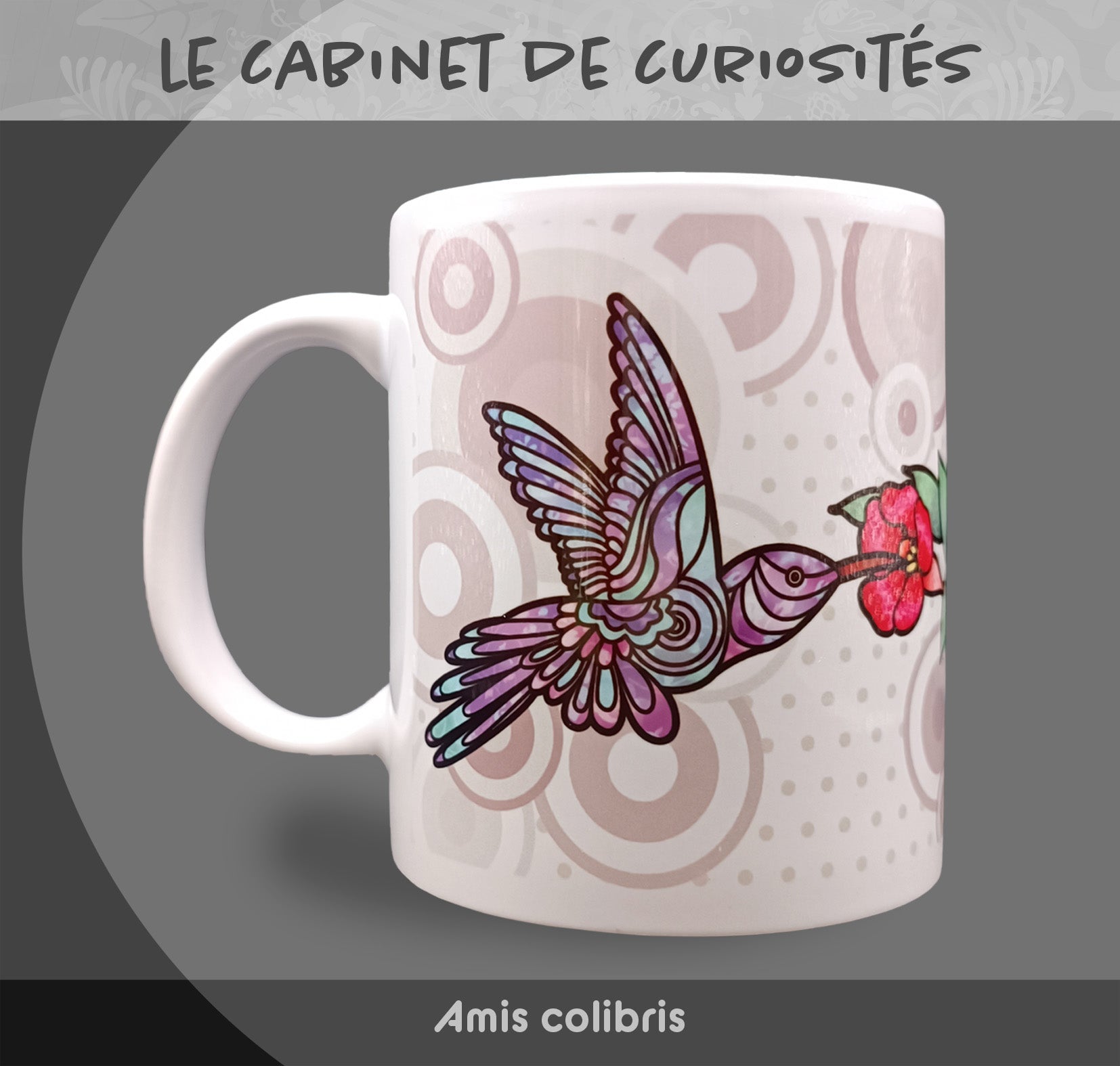 Mug " Amis colibris" - Collection "Le cabinet de curiosités"