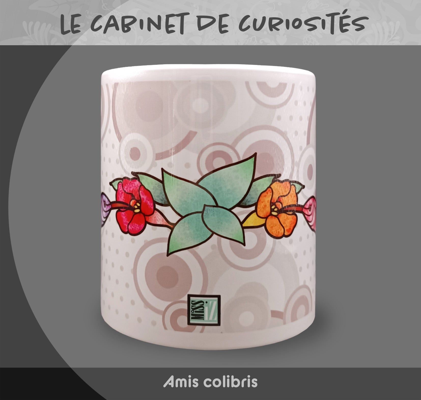 Mug " Amis colibris" - Collection "Le cabinet de curiosités"