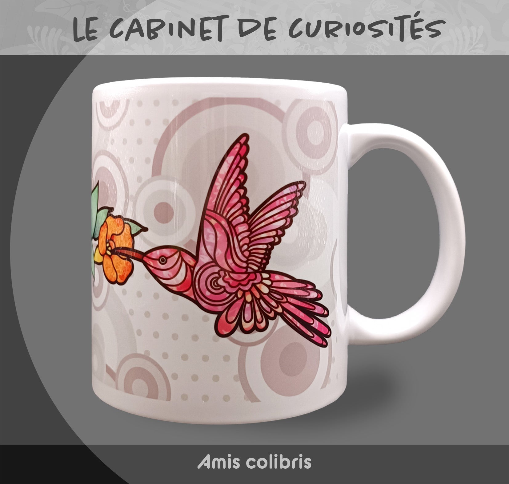 Mug " Amis colibris" - Collection "Le cabinet de curiosités"