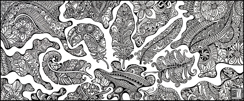 Mug "Le temps des plumes" - Collection "Le cabinet de curiosités"