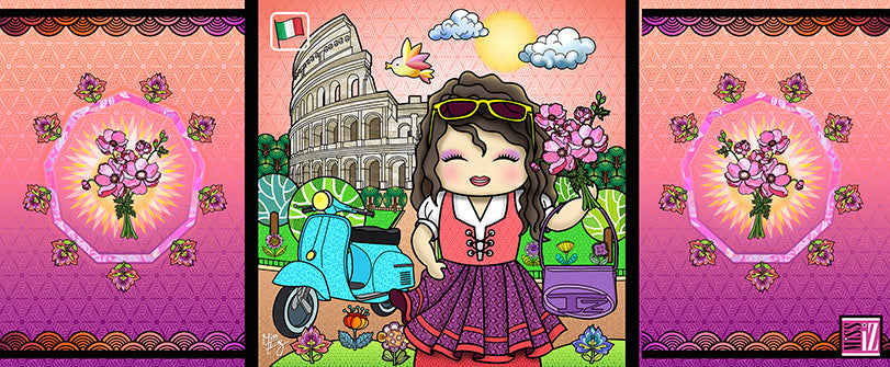 Mug "Chiara" (Mlle Italie) - Collection "World Charming Dolls"