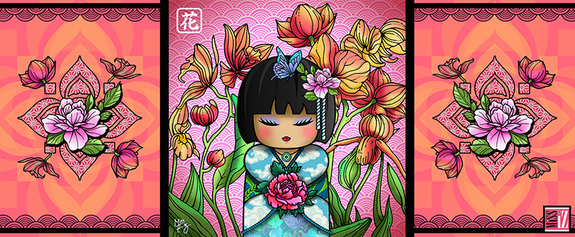 Mug "Hana" (Fleur) - Collection "World Charming Dolls"