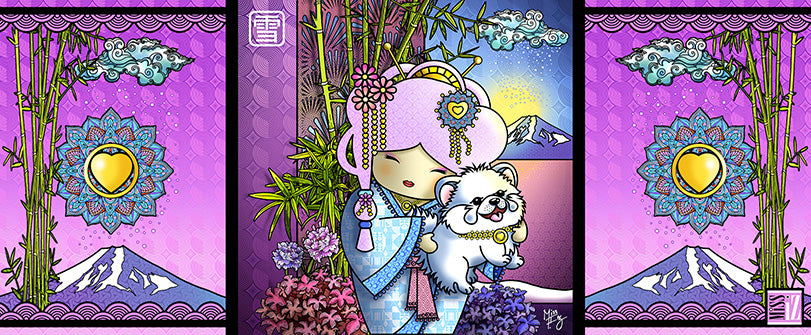 Mug "Yuki" (Neige) - Collection "World Charming Dolls"