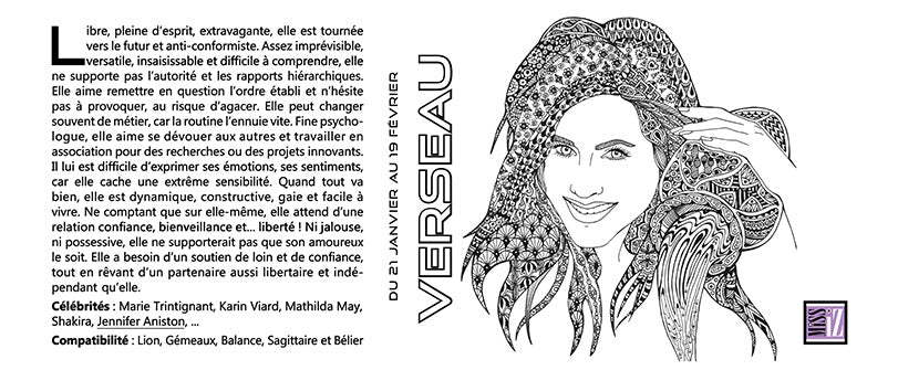 Mug "Verseau" - Collection "Signes astrologiques"