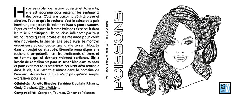 Mug "Poissons" - Collection "Signes astrologiques"