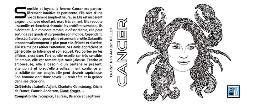 Mug "Cancer" - Collection "Signes astrologiques"