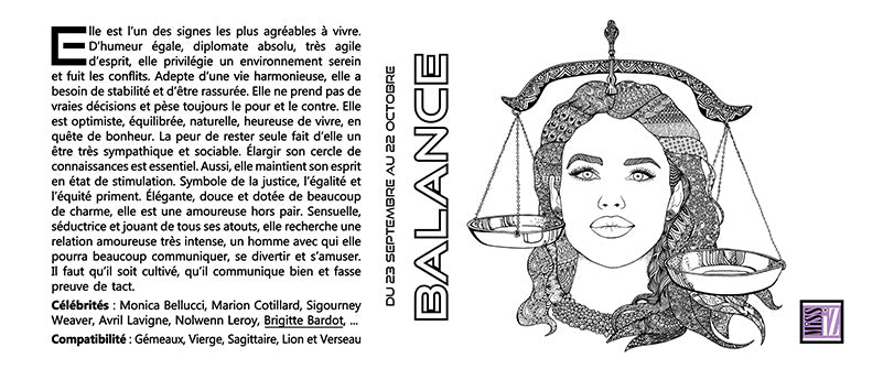 Mug "Balance" - Collection "Signes astrologiques"