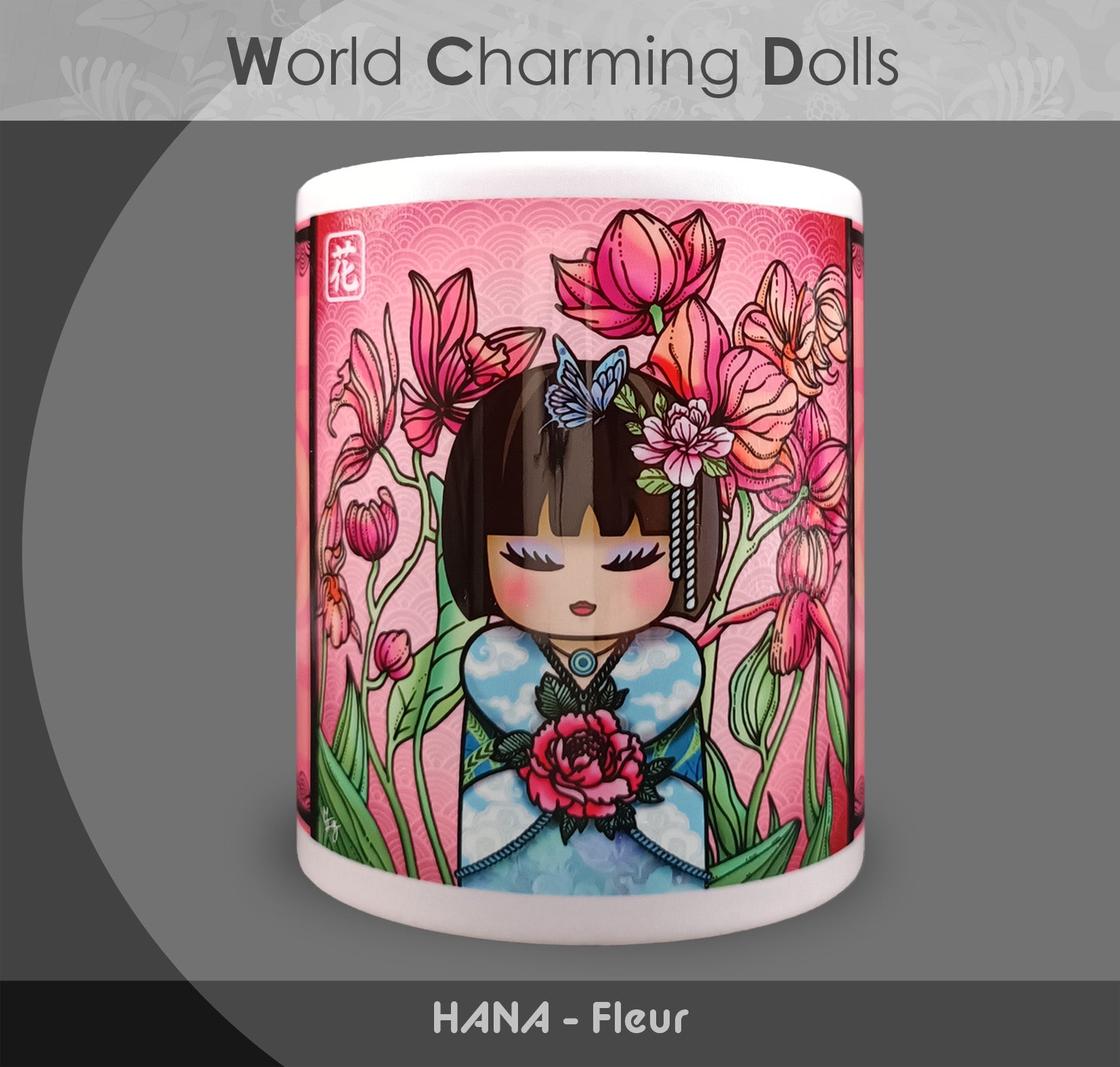 Mug "Hana" (Fleur) - Collection "World Charming Dolls"