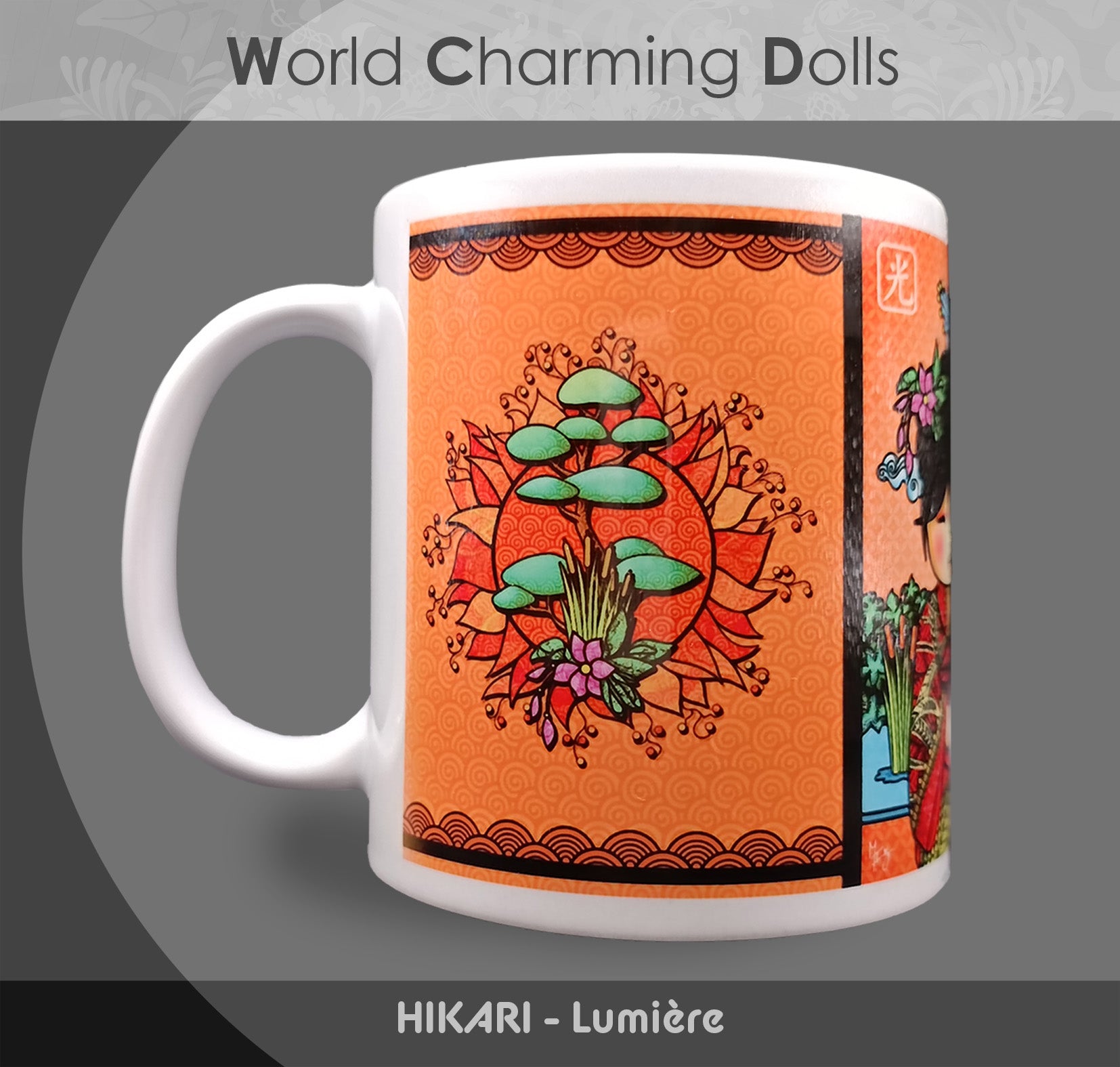 Mug "Hikari" (Lumière) - Collection "World Charming Dolls"