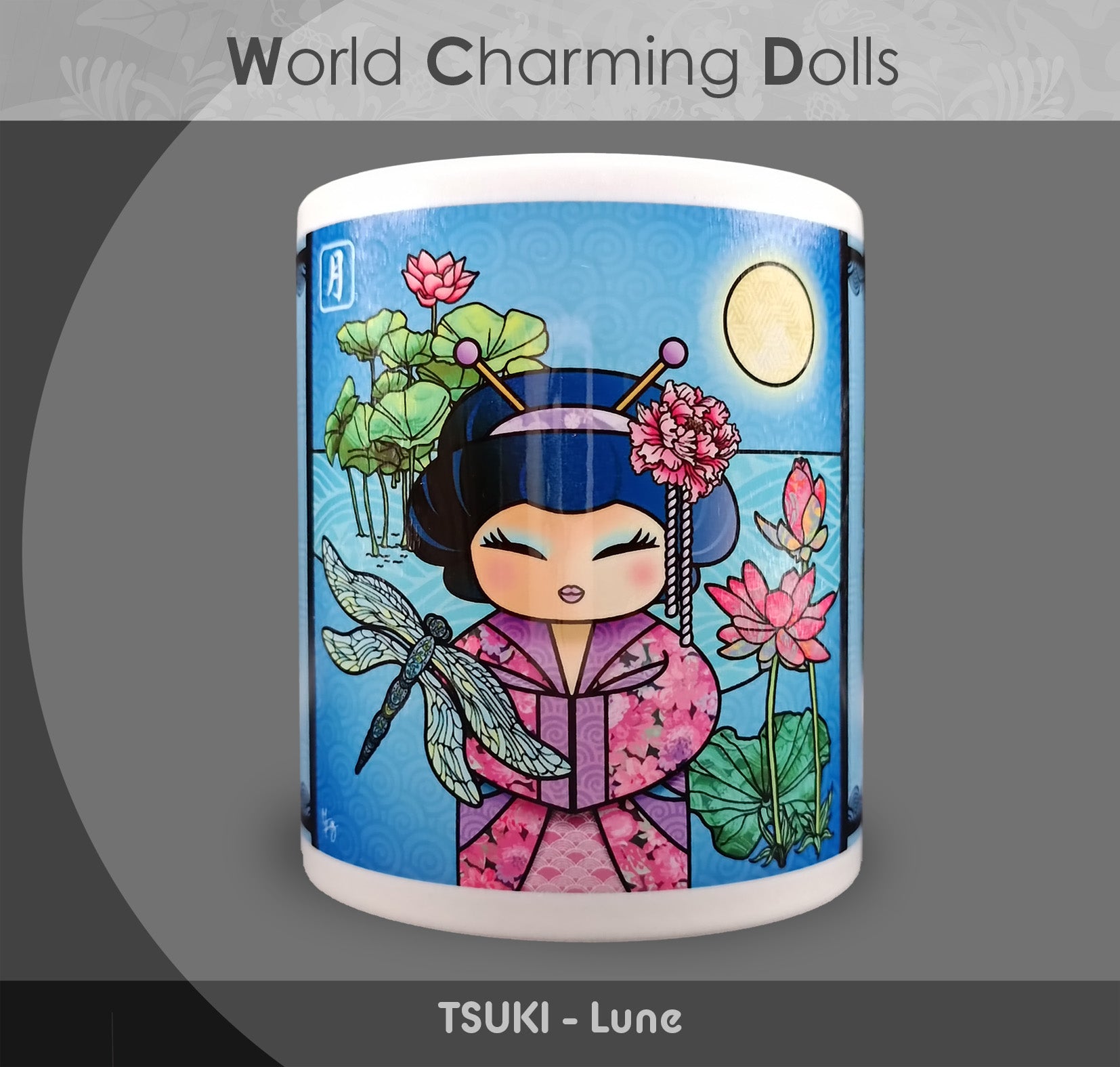 Mug "Tsuki" (Lune) - Collection "World Charming Dolls"