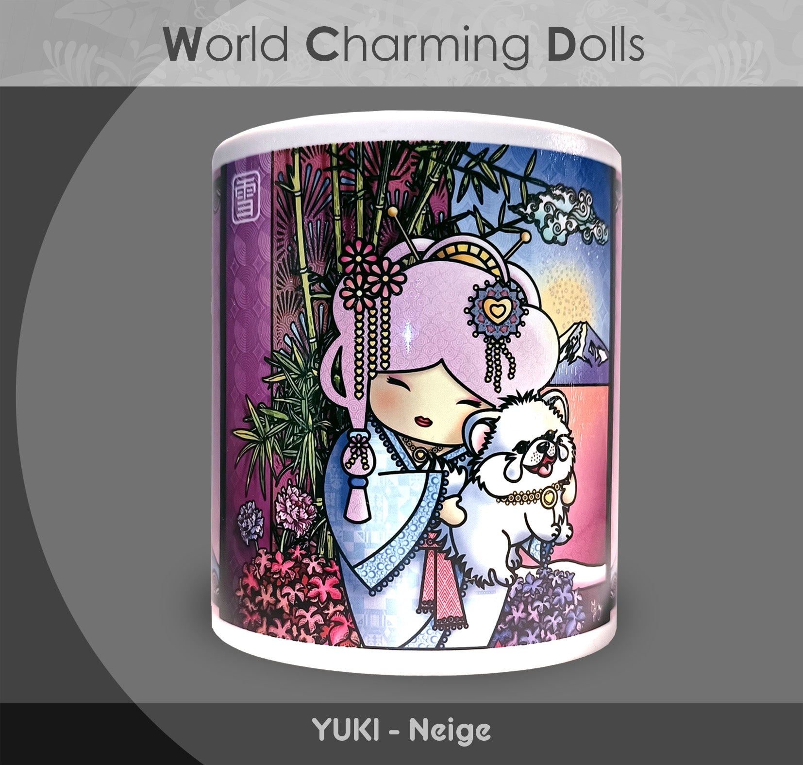 Mug "Yuki" (Neige) - Collection "World Charming Dolls"