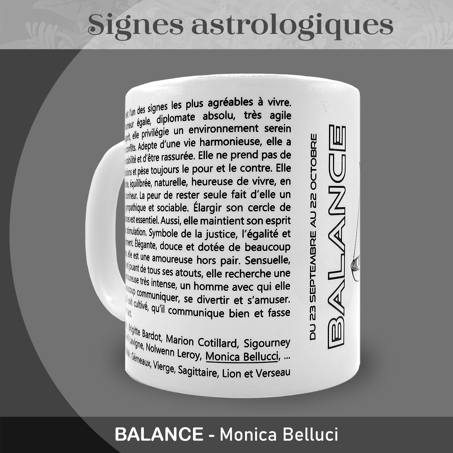 Mug "Balance" - Collection "Signes astrologiques"
