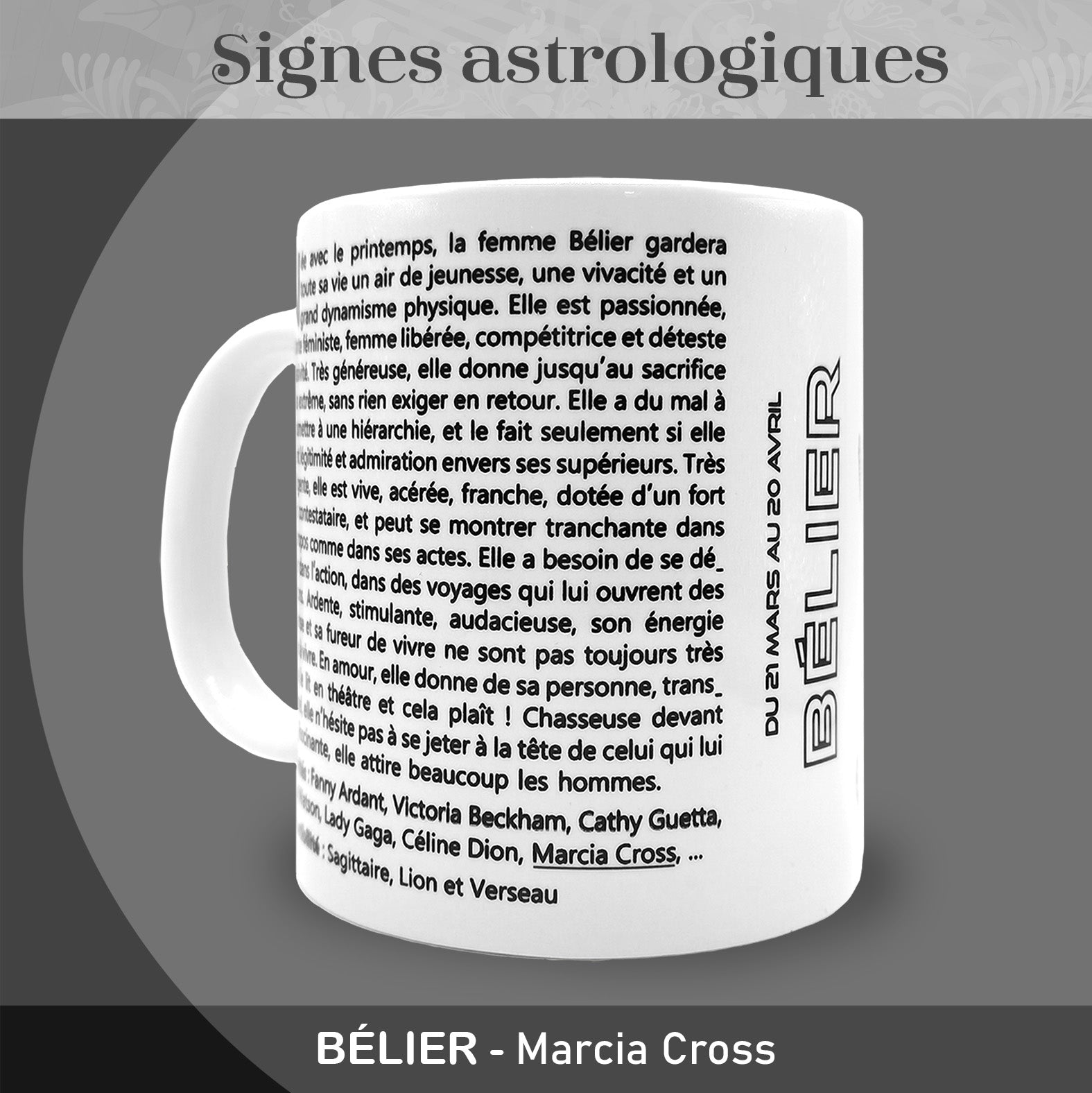 Mug "Bélier" - Collection "Signes astrologiques"