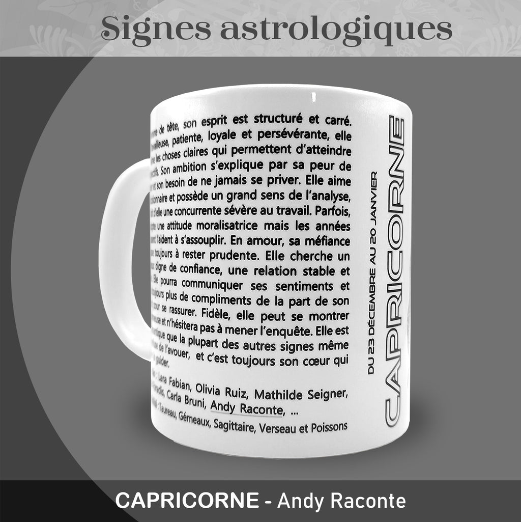 Mug "Capricorne" - Collection "Signes astrologiques"