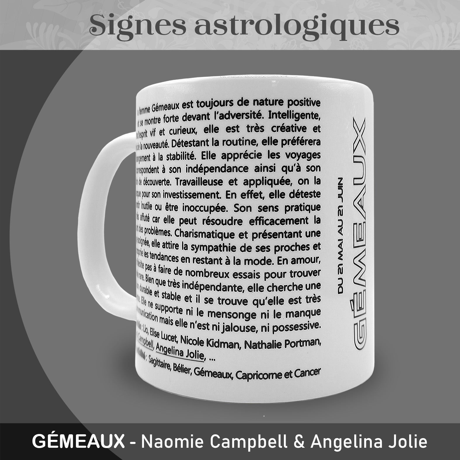 Mug "Gémeaux" - Collection "Signes astrologiques"