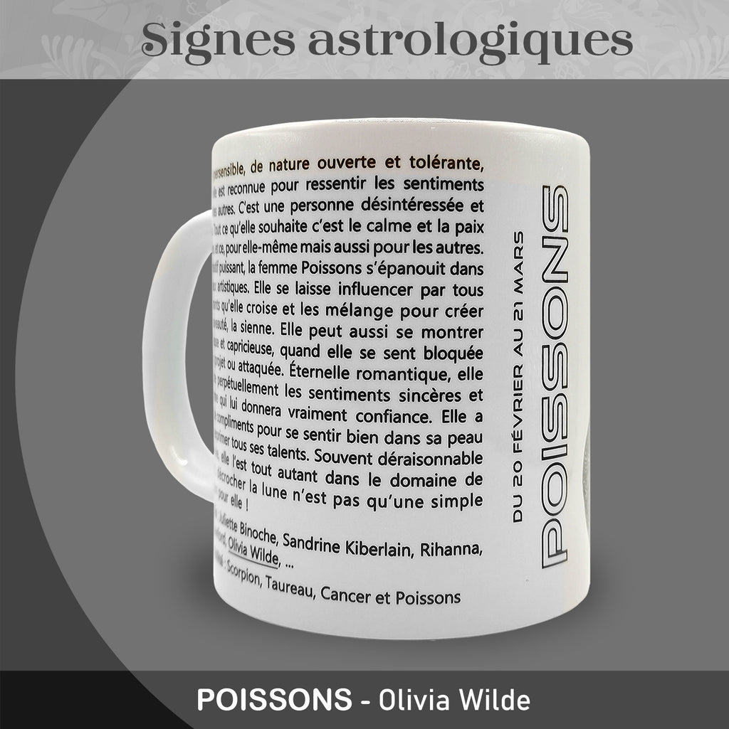 Mug "Poissons" - Collection "Signes astrologiques"