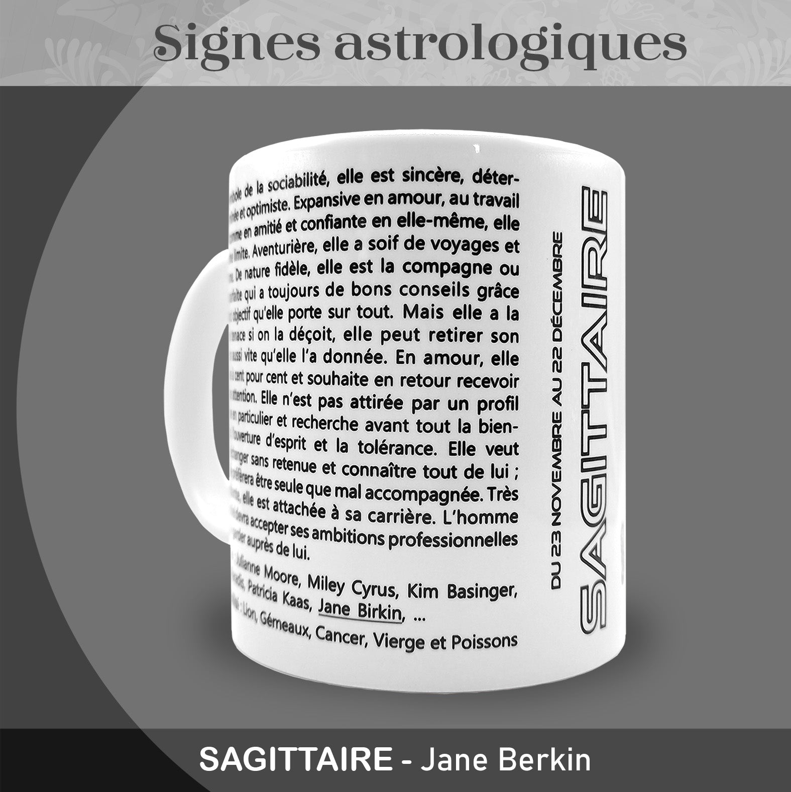Mug "Sagittaire" - Collection "Signes astrologiques"