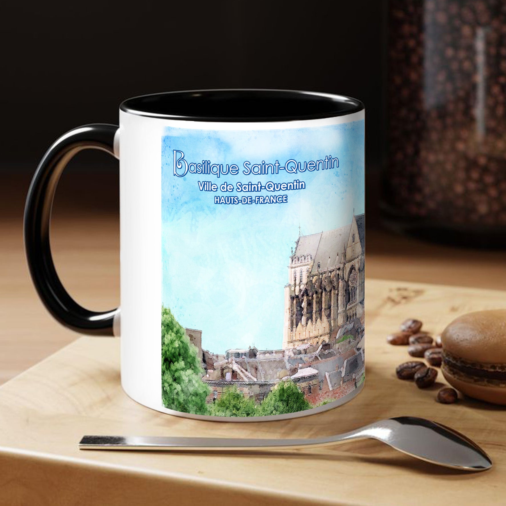 Mug - Saint-Quentin > Basilique Saint-Quentin  - Collection "France Tourisme"