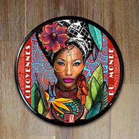 Badge "Afrique" - Collection "Citoyennes du Monde"