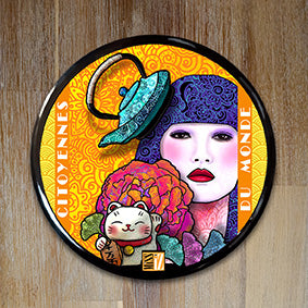 Badge "Japon" - Collection "Citoyennes du Monde"