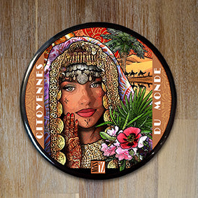 Badge "Maghreb" - Collection "Citoyennes du Monde"