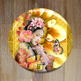 Badge "Harumi" (Enfant du printemps) - Collection "Japon mon amour"