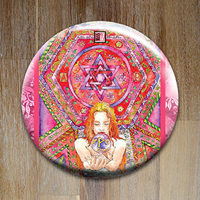 Badge "Accord parfait et harmonie" - Collection "L'Oracle en ciel"