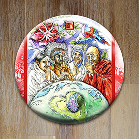 Badge "Compagnons de protection" - Collection "L'Oracle en ciel"