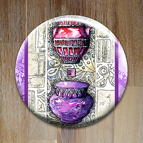 Badge "Écoute et réceptivité" - Collection "L'Oracle en ciel"