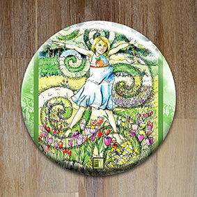 Badge "La joie de vivre" - Collection "L'Oracle en ciel"
