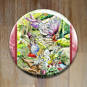 Badge "Le petit peuple" - Collection "L'Oracle en ciel"