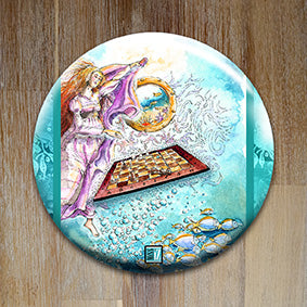 Badge "Patience et persévérance" - Collection "L'Oracle en ciel"