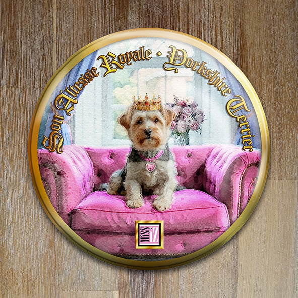 Badge "Yorkshire terrier" - Collection "Son Altesse Royale"