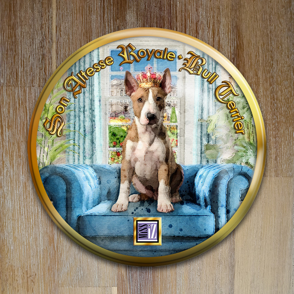 Badge Chien - "Bull terrier" - Collection "Son Altesse Royale" (Copie)