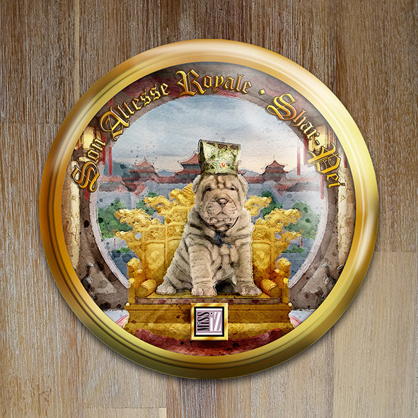 Badge "Shar Pei" - Collection "Son Altesse Royale"