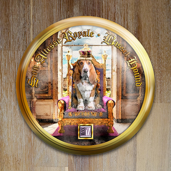 Badge "Basset Hound" - Collection "Son Altesse Royale"