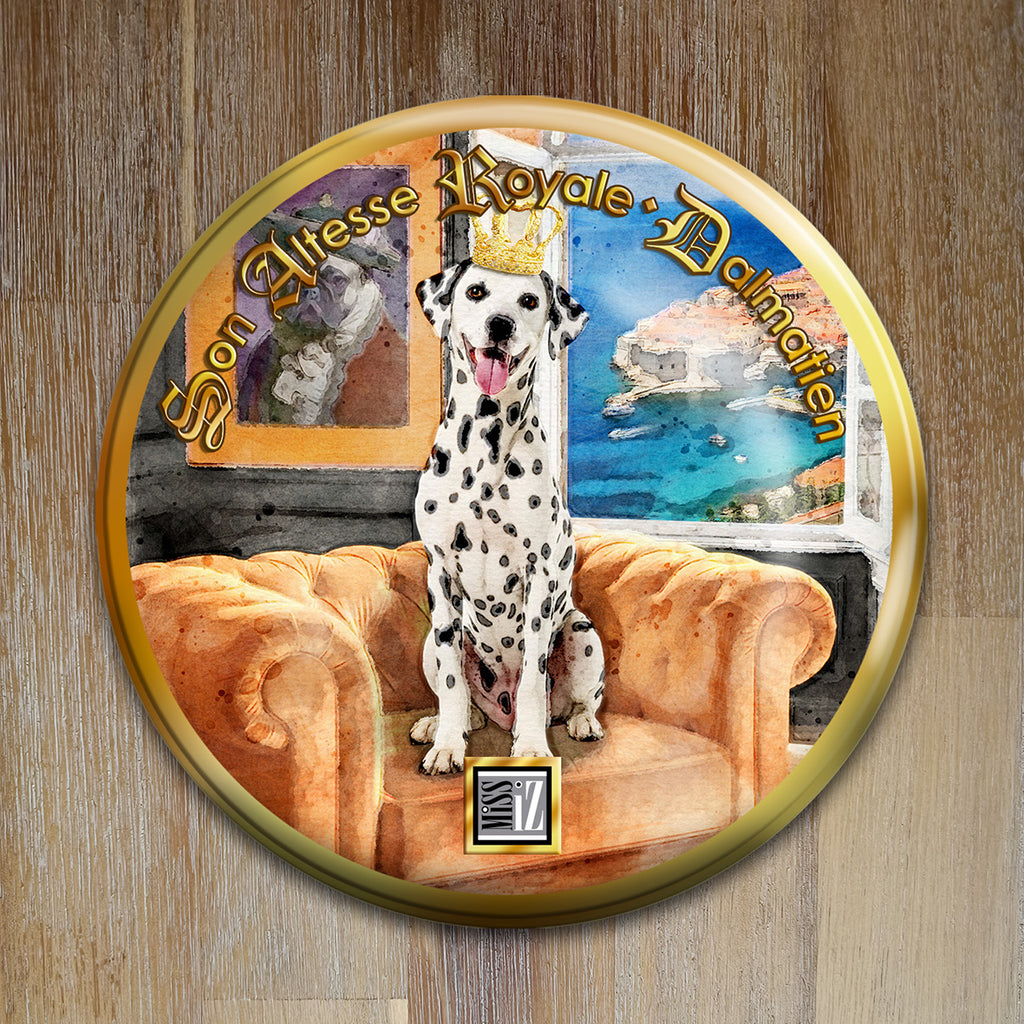 Badge Chien - "Dalmatien" - Collection "Son Altesse Royale"