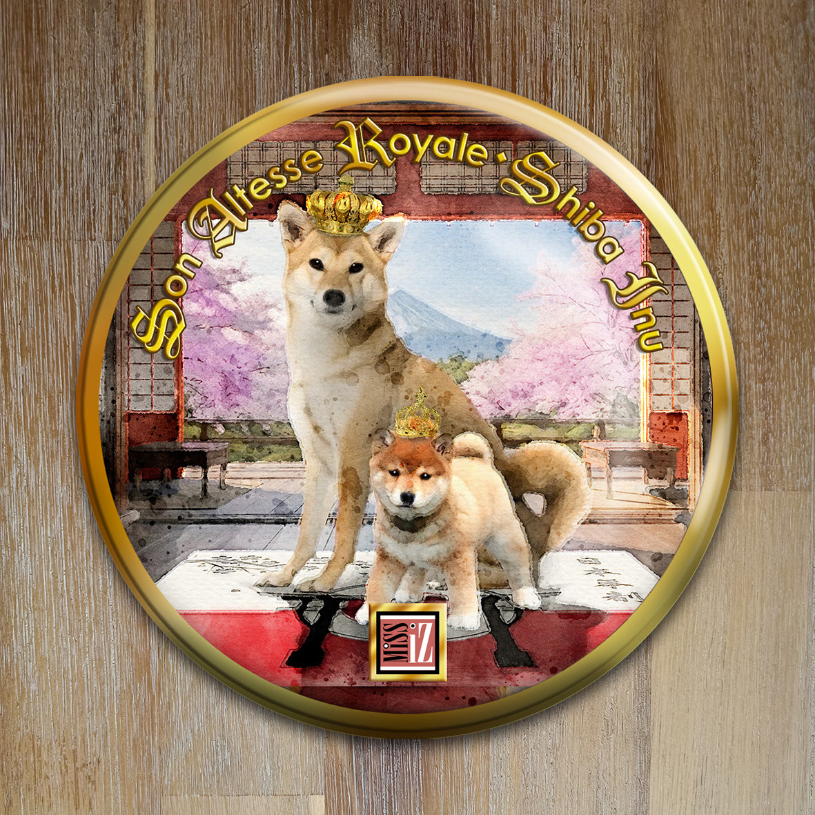 Badge Chien - "Shiba Inu" - Collection "Son Altesse Royale"