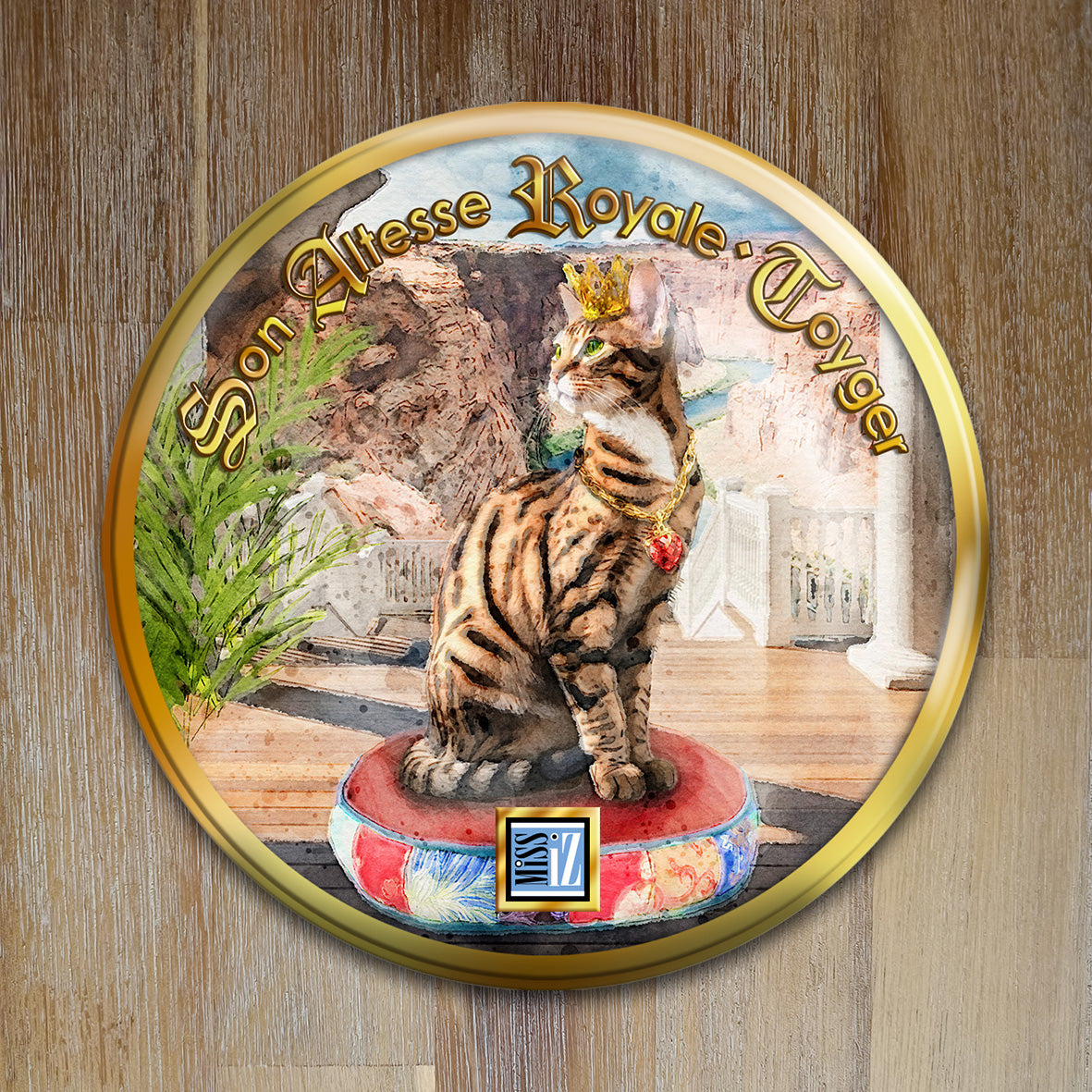 Badge Chat - "Toyger" - Collection "Son Altesse Royale"